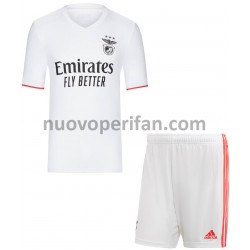 Maglie da Calcio Benfica Bambino Trasferta Tenuta 2021-2022 Maniche Corte