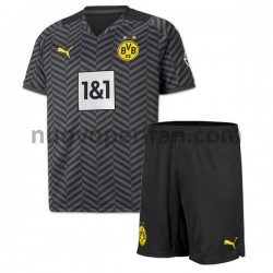 Maglie da Calcio Borussia Dortmund Bambino Trasferta Tenuta 2021-2022 Maniche Corte