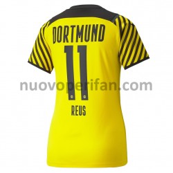 Maglie da Calcio Borussia Dortmund Marco Reus 11 Donna Prima Tenuta 2021-2022 Maniche Corte