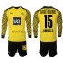 Maglie da Calcio Borussia Dortmund Hummels 15 Bambino Prima Tenuta 2021-2022 Maniche Lunghe