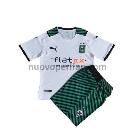 Maglie da Calcio Borussia Mönchengladbach Bambino Prima Tenuta 2021-2022 Maniche Corte