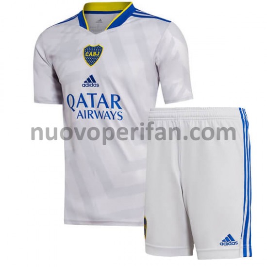 Maglie da Calcio Boca Juniors Bambino Trasferta Tenuta 2021-2022 Maniche Corte