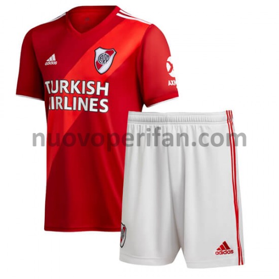 Maglie da Calcio CA River Plate Bambino Trasferta Tenuta 2021-2022 Maniche Corte