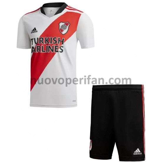 Maglie da Calcio CA River Plate Bambino Prima Tenuta 2021-2022 Maniche Corte