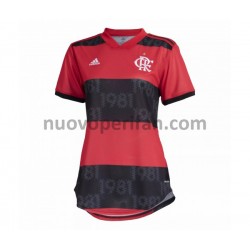 Maglie da Calcio CR Flamengo Donna Prima Tenuta 2021-2022 Maniche Corte