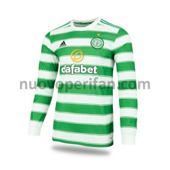 Maglie da Calcio Celtic Prima Tenuta 2021-2022 Maniche Lunghe