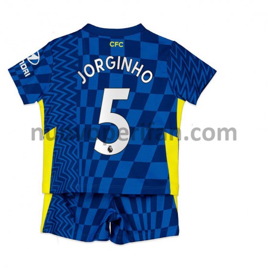 Maglie da Calcio Chelsea Jorginho 5 Bambino Prima Tenuta 2021-2022 Maniche Corte