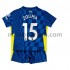 Maglie da Calcio Chelsea Kurt Zouma 15 Bambino Prima Tenuta 2021-2022 Maniche Corte