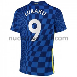 Maglie da Calcio Chelsea Romelu Lukaku 9 Prima Tenuta 2021-2022 Maniche Corte