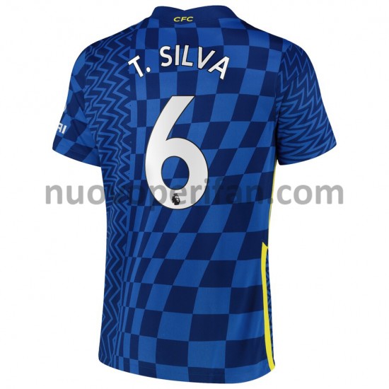 Maglie da Calcio Chelsea T. Silva 6 Prima Tenuta 2021-2022 Maniche Corte