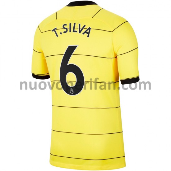 Maglie da Calcio Chelsea Thiago Silva 6 Trasferta Tenuta 2021-2022 Maniche Corte
