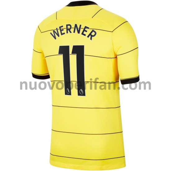 Maglie da Calcio Chelsea Timo Werner 11 Trasferta Tenuta 2021-2022 Maniche Corte