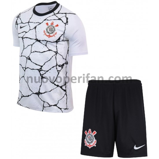 Maglie da Calcio Corinthians Bambino Prima Tenuta 2021-2022 Maniche Corte