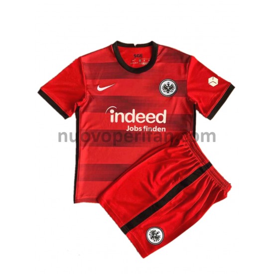 Maglie da Calcio Eintracht Frankfurt Bambino Trasferta Tenuta 2021-2022 Maniche Corte