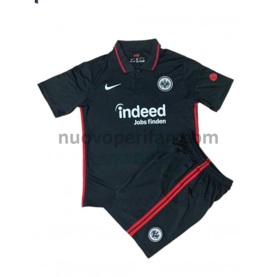 Maglie da Calcio Eintracht Frankfurt Bambino Prima Tenuta 2021-2022 Maniche Corte