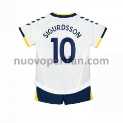Maglie da Calcio Everton Gylfi Sigurosson 10 Bambino Alternativa Tenuta 2021-2022 Maniche Corte