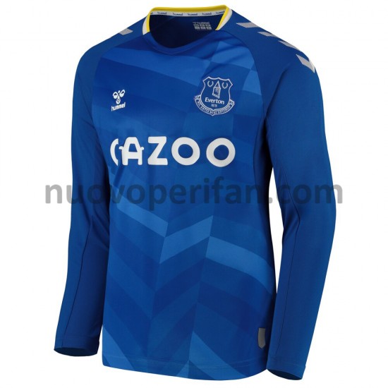 Maglie da Calcio Everton Prima Tenuta 2021-2022 Maniche Lunghe