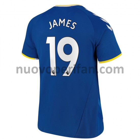Maglie da Calcio Everton James Rodriguez 19 Prima Tenuta 2021-2022 Maniche Corte
