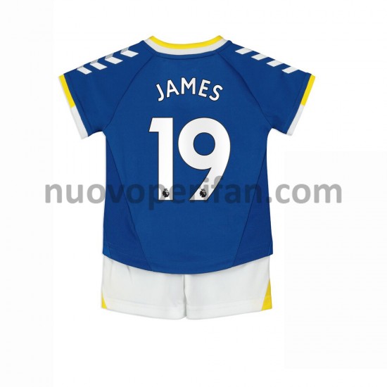 Maglie da Calcio Everton James Rodriguez 19 Bambino Prima Tenuta 2021-2022 Maniche Corte