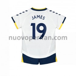 Maglie da Calcio Everton James Rodriguez 19 Bambino Alternativa Tenuta 2021-2022 Maniche Corte