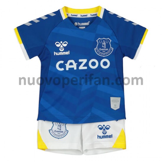 Maglie da Calcio Everton Bambino Prima Tenuta 2021-2022 Maniche Corte