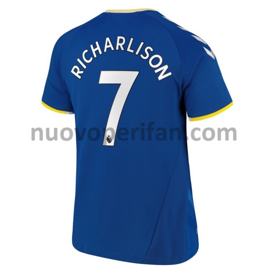 Maglie da Calcio Everton Richarlison 7 Prima Tenuta 2021-2022 Maniche Corte