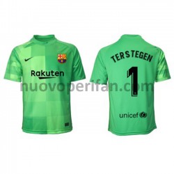 Maglie da Calcio FC Barcelona Portiere Ter Stegen 1 Alternativa Tenuta 2021-2022 Maniche Corte
