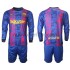 Maglie da Calcio FC Barcelona Bambino Alternativa Tenuta 2021-2022 Maniche Lunghe