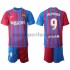 Maglie da Calcio FC Barcelona Memphis Depay 9 Bambino Prima Tenuta 2021-2022 Maniche Corte