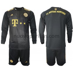 Maglie da Calcio FC Bayern München Bambino Trasferta Tenuta 2021-2022 Maniche Lunghe