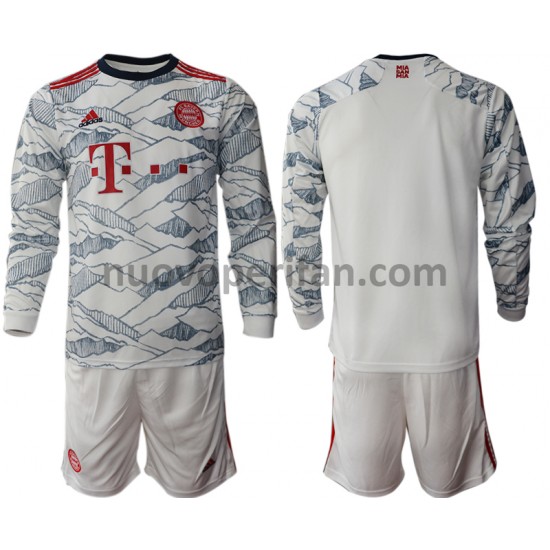 Maglie da Calcio FC Bayern München Bambino Alternativa Tenuta 2021-2022 Maniche Lunghe