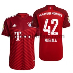 Maglie da Calcio FC Bayern München Jamal Musiala 42 Prima Tenuta 2021-2022 Maniche Corte