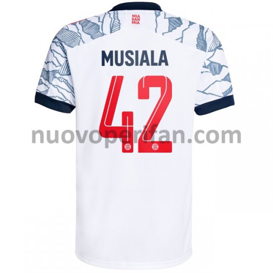 Maglie da Calcio FC Bayern München Jamal Musiala 42 Alternativa Tenuta 2021-2022 Maniche Corte