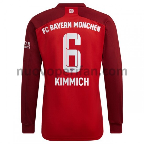 Maglie da Calcio FC Bayern München Joshua Kimmich 6 Prima Tenuta 2021-2022 Maniche Lunghe