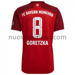 Maglie da Calcio FC Bayern München Leon Goretzka 8 Prima Tenuta 2021-2022 Maniche Corte