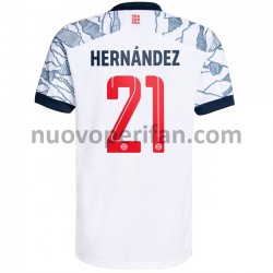 Maglie da Calcio FC Bayern München Lucas Hernandez 21 Alternativa Tenuta 2021-2022 Maniche Corte