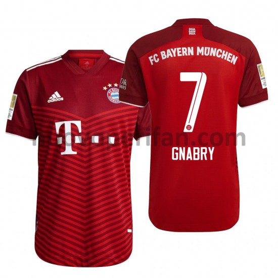 Maglie da Calcio FC Bayern München Serge Gnabry 7 Prima Tenuta 2021-2022 Maniche Corte