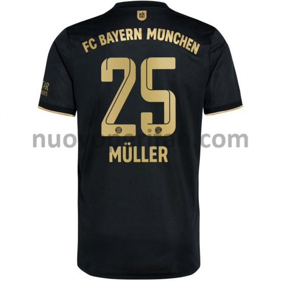 Maglie da Calcio FC Bayern München Thomas Muller 25 Trasferta Tenuta 2021-2022 Maniche Corte