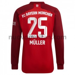 Maglie da Calcio FC Bayern München Thomas Muller 25 Prima Tenuta 2021-2022 Maniche Lunghe