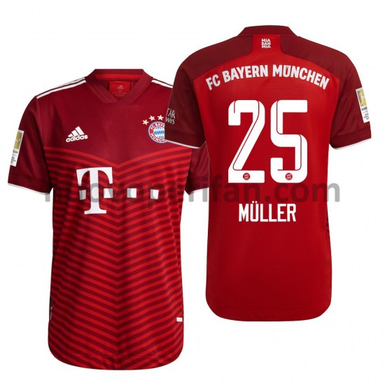 Maglie da Calcio FC Bayern München Thomas Muller 25 Prima Tenuta 2021-2022 Maniche Corte