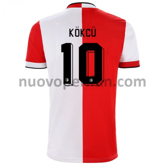 Maglie da Calcio Feyenoord Rotterdam Orkun Kokcu 10 Prima Tenuta 2021-2022 Maniche Corte