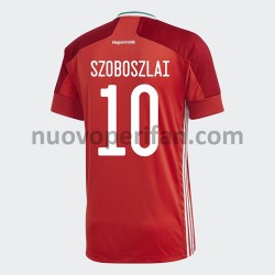 Maglie da Calcio Ungheria Dominik Szoboszlai 10 Prima Tenuta Euro 2020 Maniche Corte