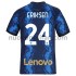 Maglie da Calcio Inter Milan Christian Eriksen 24 Prima Tenuta 2021-2022 Maniche Corte