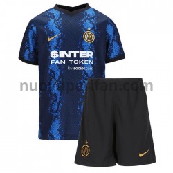Maglie da Calcio Inter Milan Bambino Prima Tenuta 2021-2022 Maniche Corte