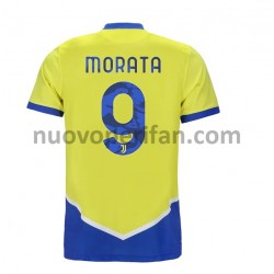 Maglie da Calcio Juventus Alvaro Morata 9 Alternativa Tenuta 2021-2022 Maniche Corte