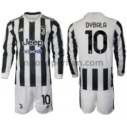 Maglie da Calcio Juventus Dybala 10 Bambino Prima Tenuta 2021-2022 Maniche Lunghe
