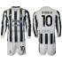 Maglie da Calcio Juventus Dybala 10 Bambino Prima Tenuta 2021-2022 Maniche Lunghe