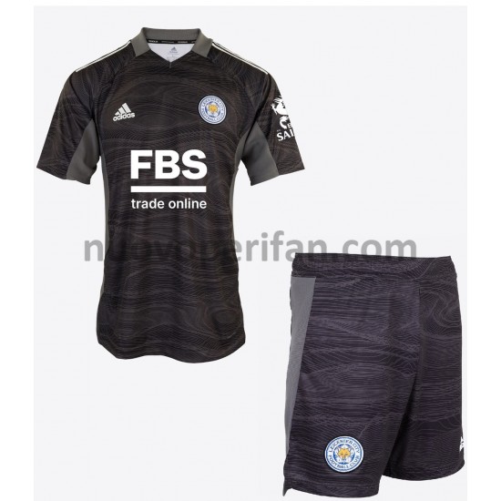 Maglie da Calcio Leicester City Portiere Bambino Prima Tenuta 2021-2022 Maniche Corte