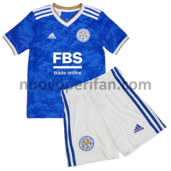 Maglie da Calcio Leicester City Bambino Prima Tenuta 2021-2022 Maniche Corte