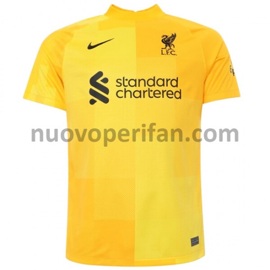 Maglie da Calcio Liverpool Portiere Trasferta Tenuta 2021-2022 Maniche Corte